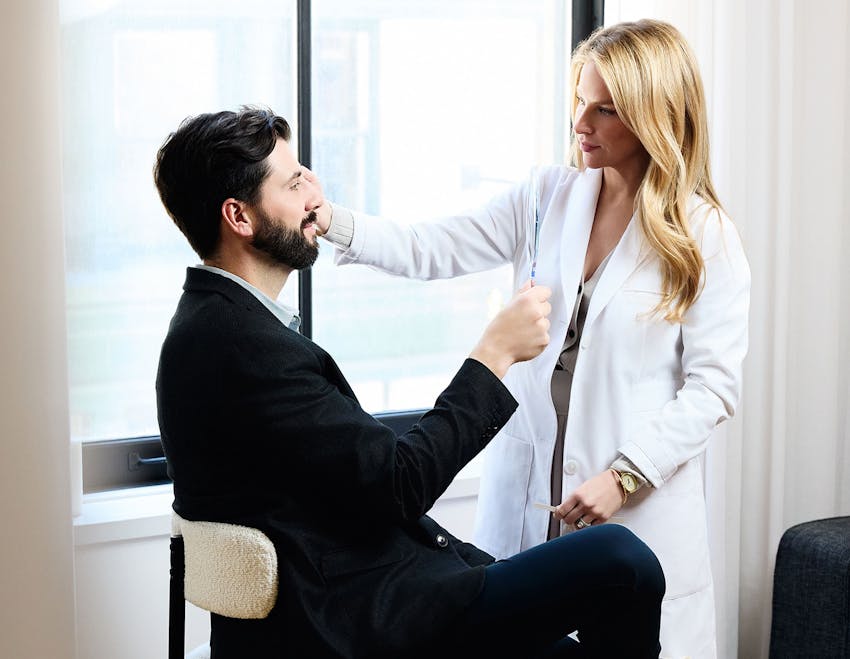 male patient with Dr. Allison