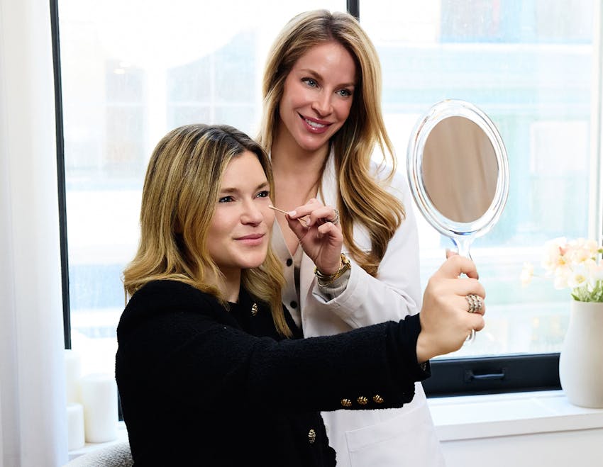 Dr. Allison with patient