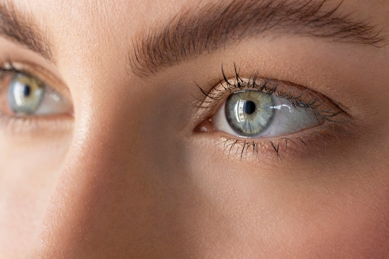 woman with blue eyes