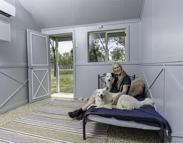 Inside Hampton Suite at Pet Resorts Australia Townsville