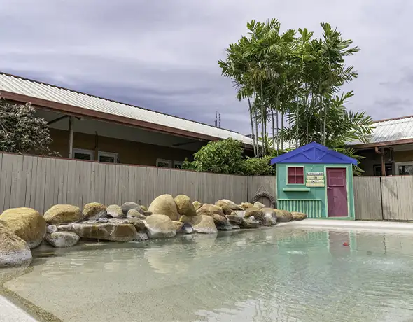 Dog Splash Pool Area at Pet Resorts Australia Townsville