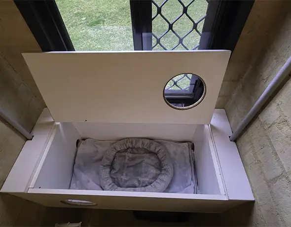 A cat guest suite at Pet Resorts Australia Southern Highlands