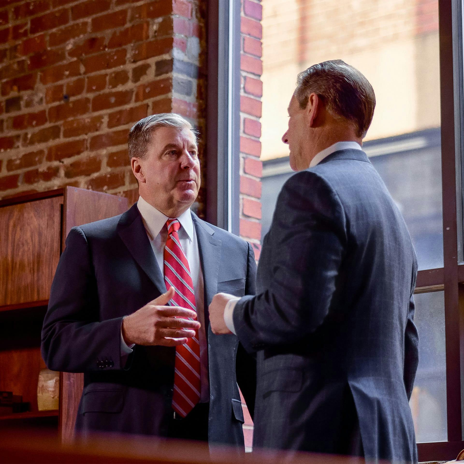 two attorneys talking