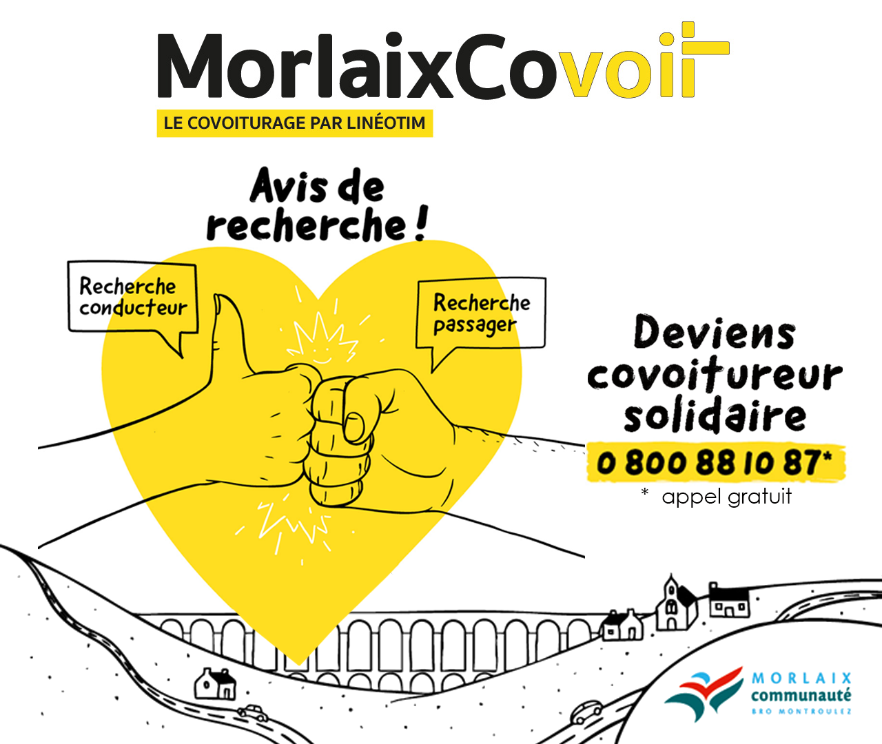 Découvrez le covoiture sur Morlaix avec Morlaix Covoit