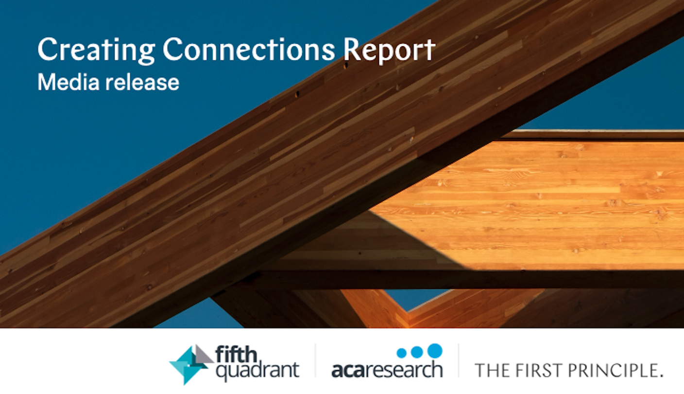 Creating Connections Report - media release