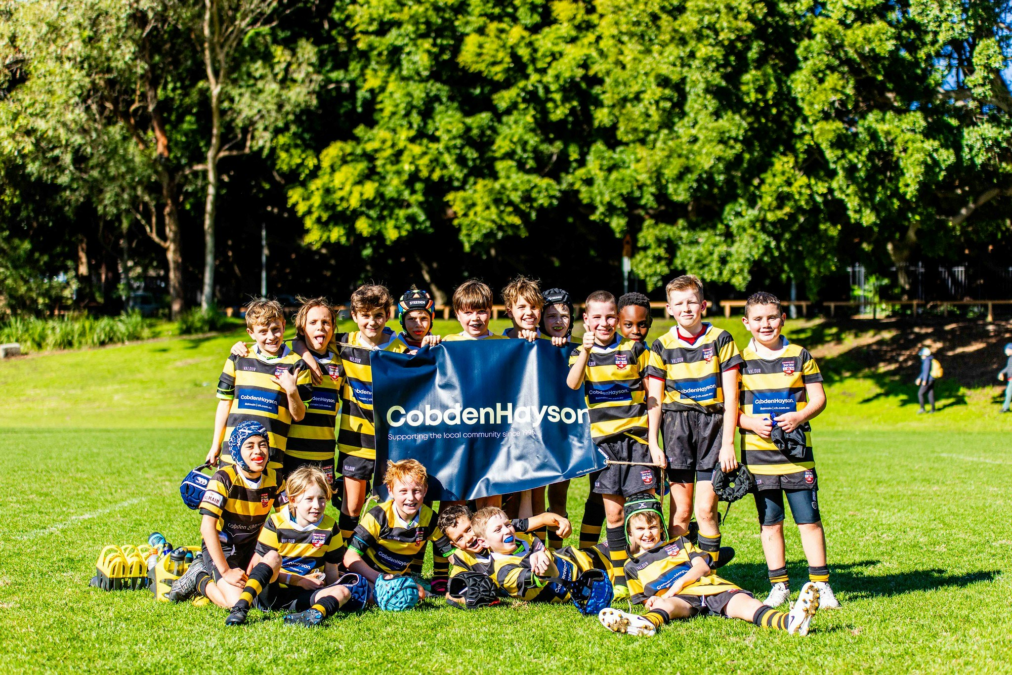 Battle of the Inner West - representing the famous black and gold of Balmain