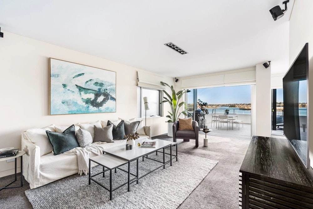 Coveted rarely traded waterfront residence with immense views