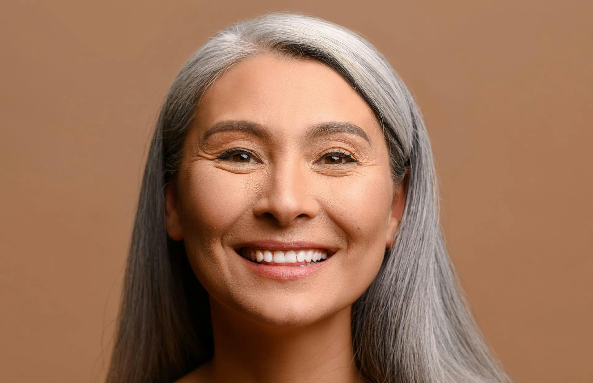 Woman smiling