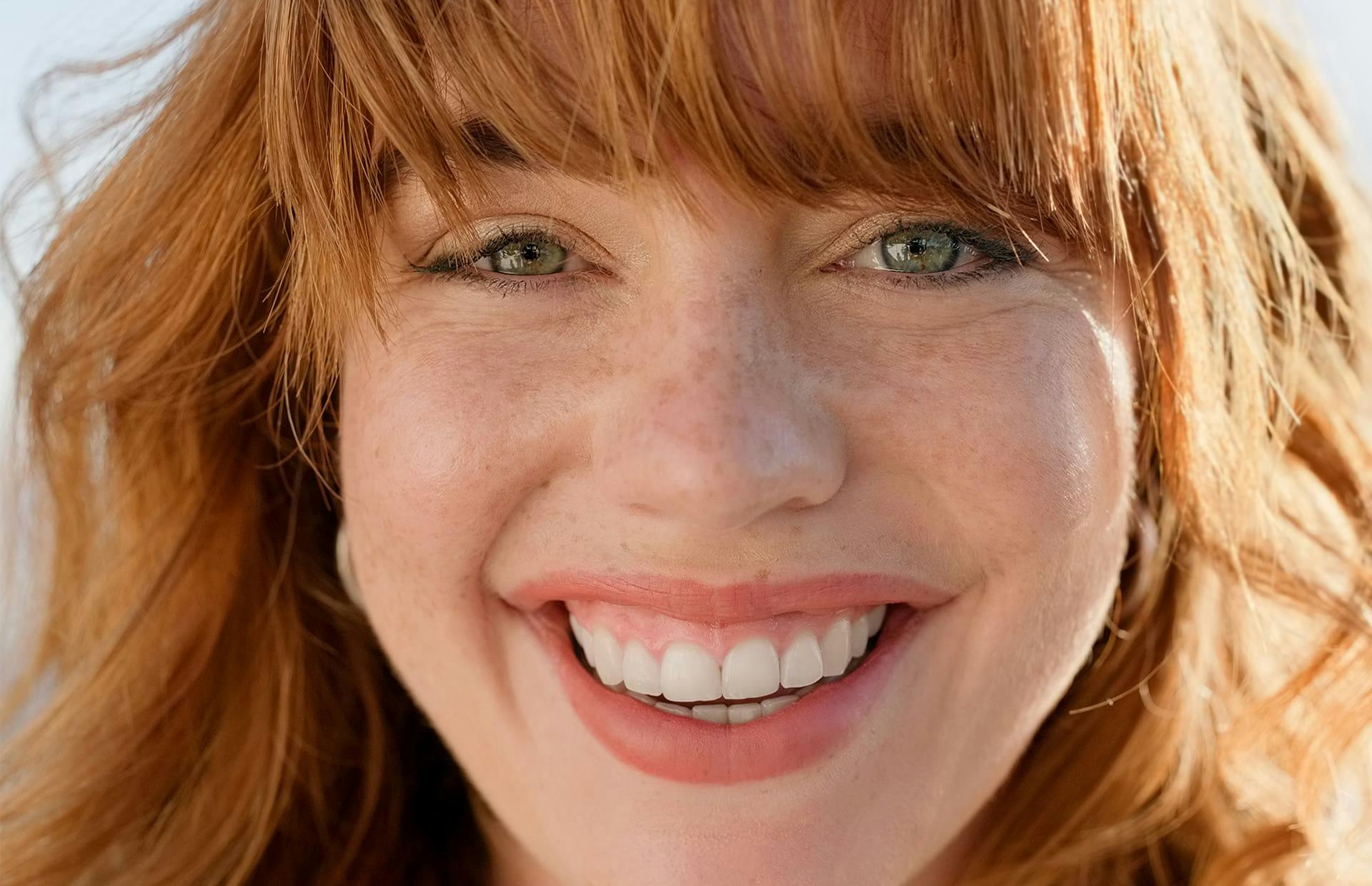 Close up of woman smiling