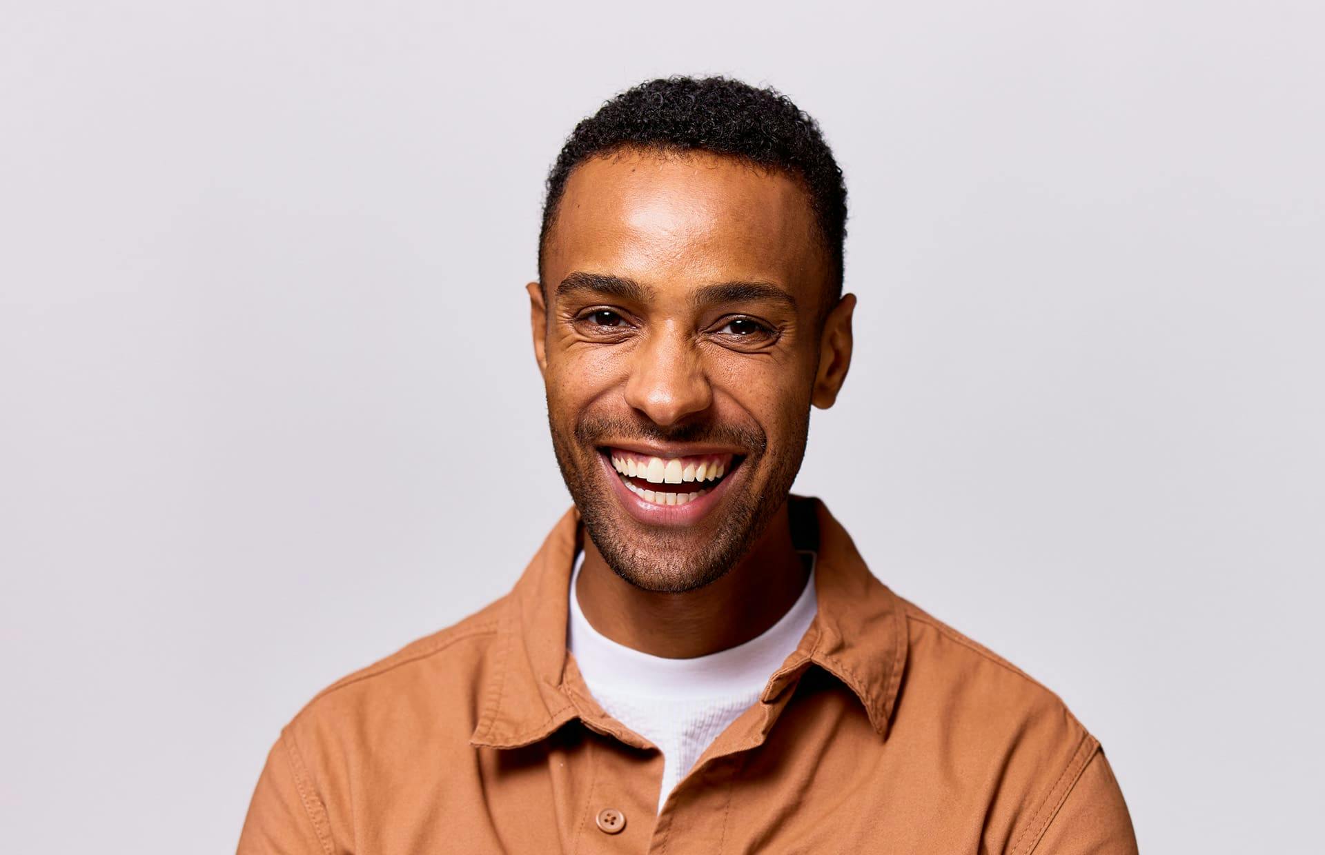 Man smiling