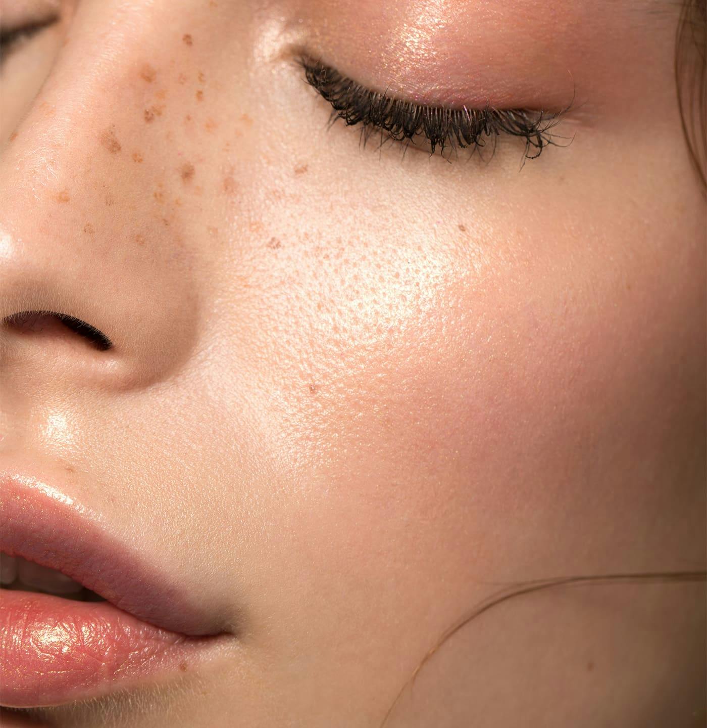 Close up of womans skin