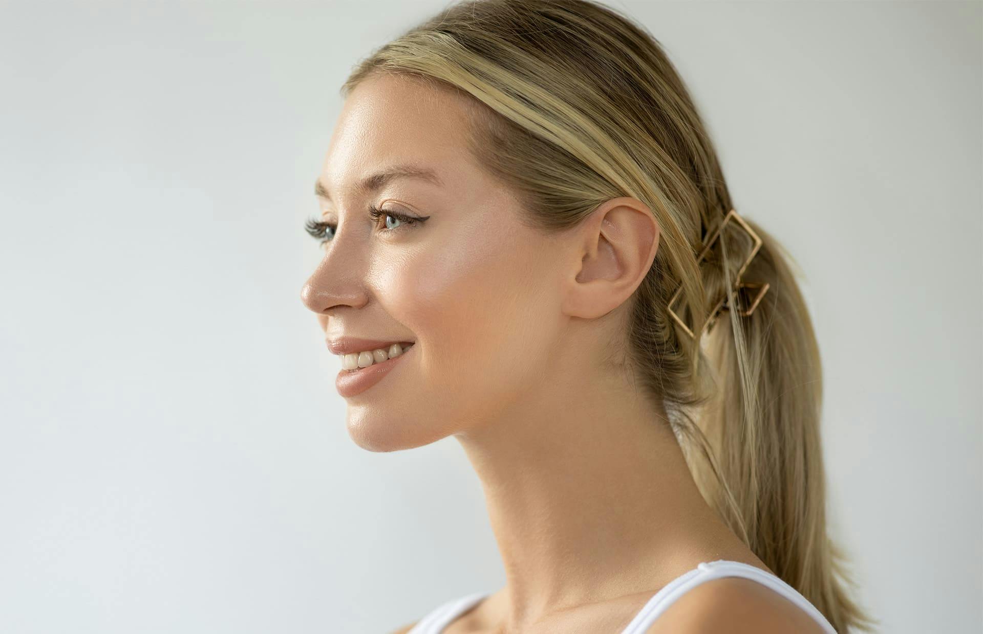 Woman smiling