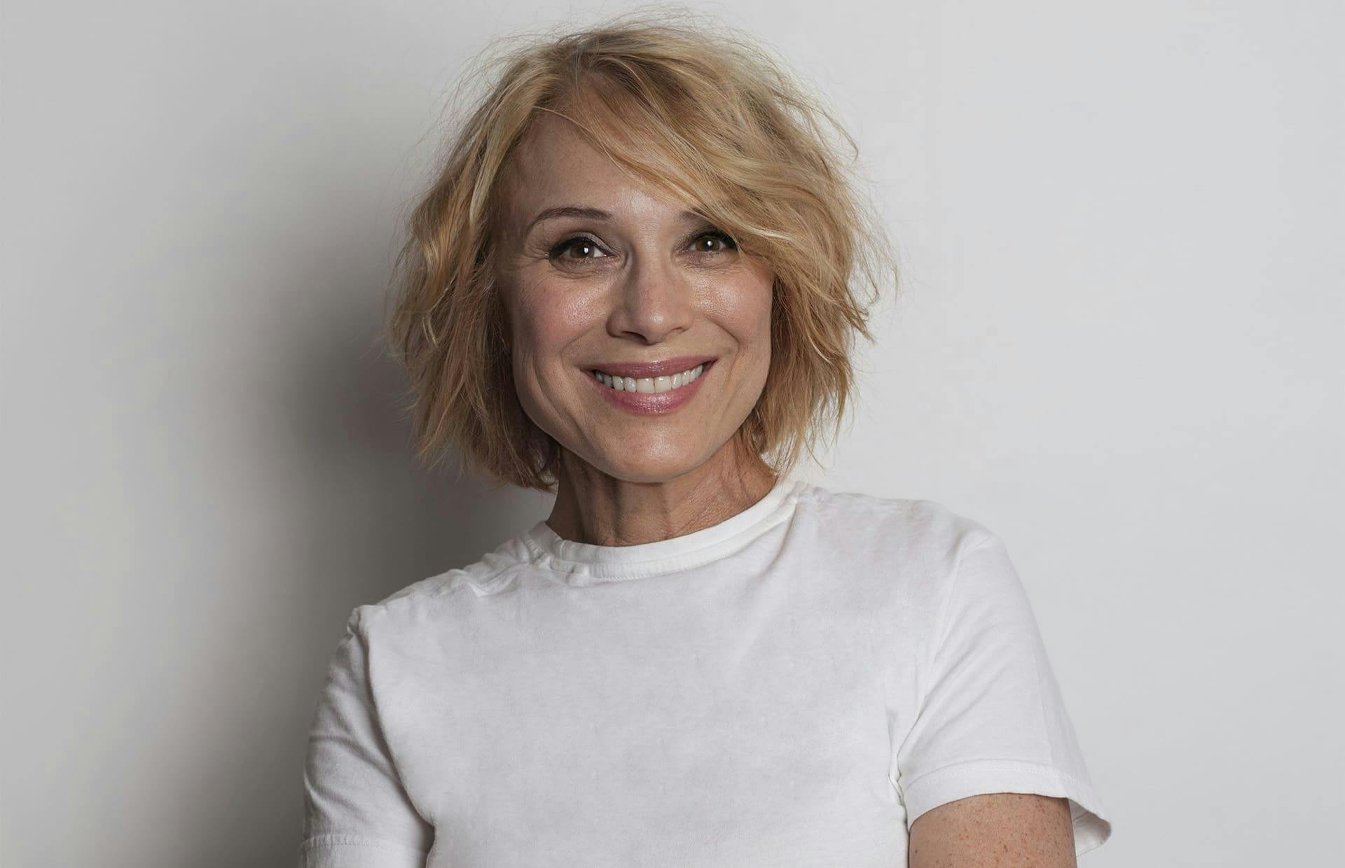 Woman smiling