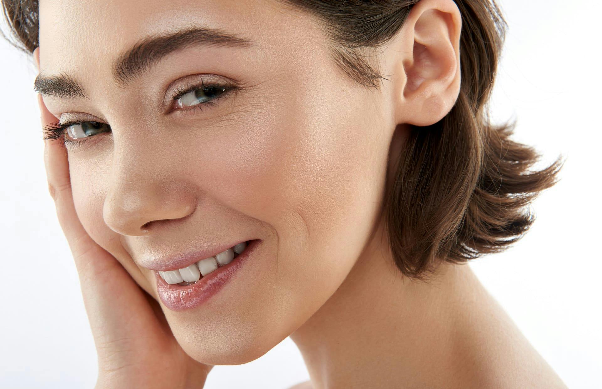 Close up of woman smiling