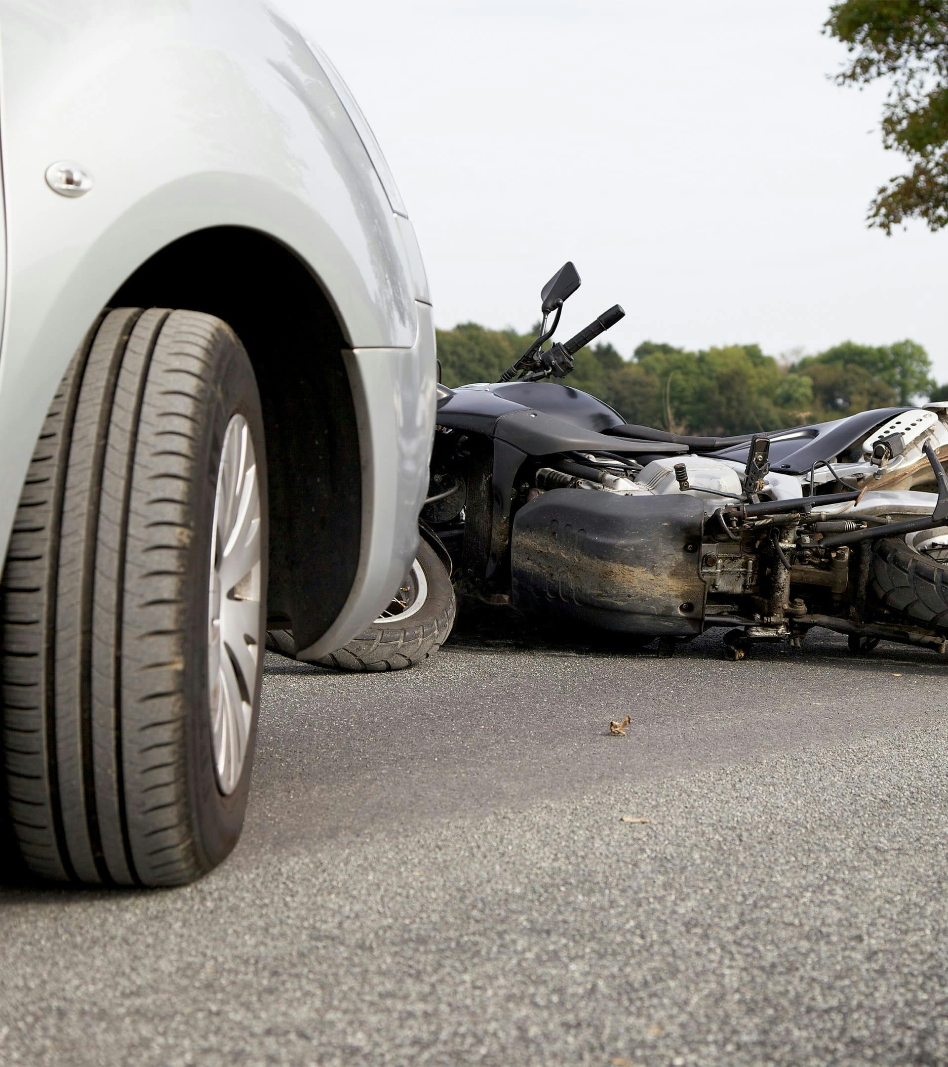 Cars after a wreck