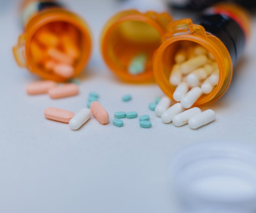 Open pill bottles