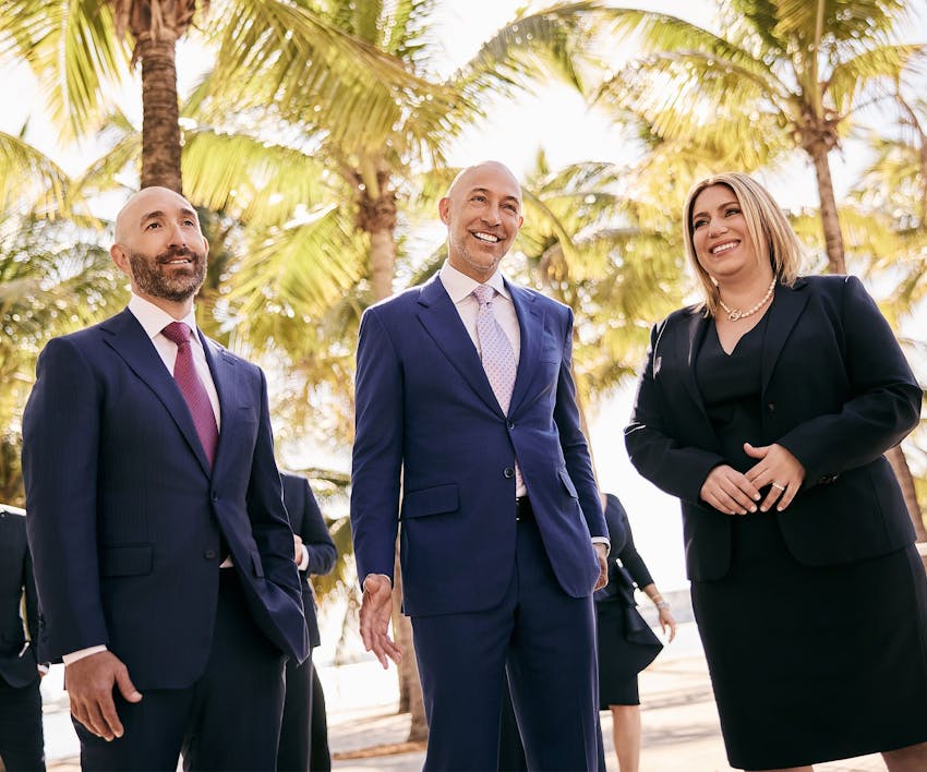 Lawyers smiling
