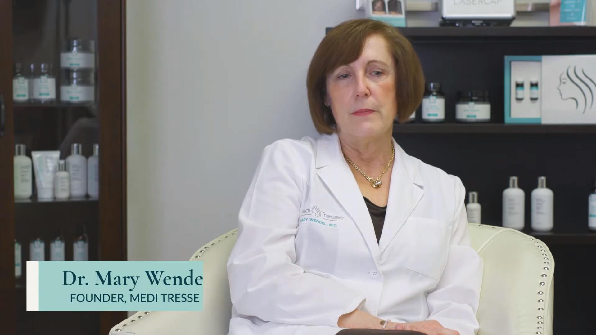 Mary talking about the founding of medi tresse