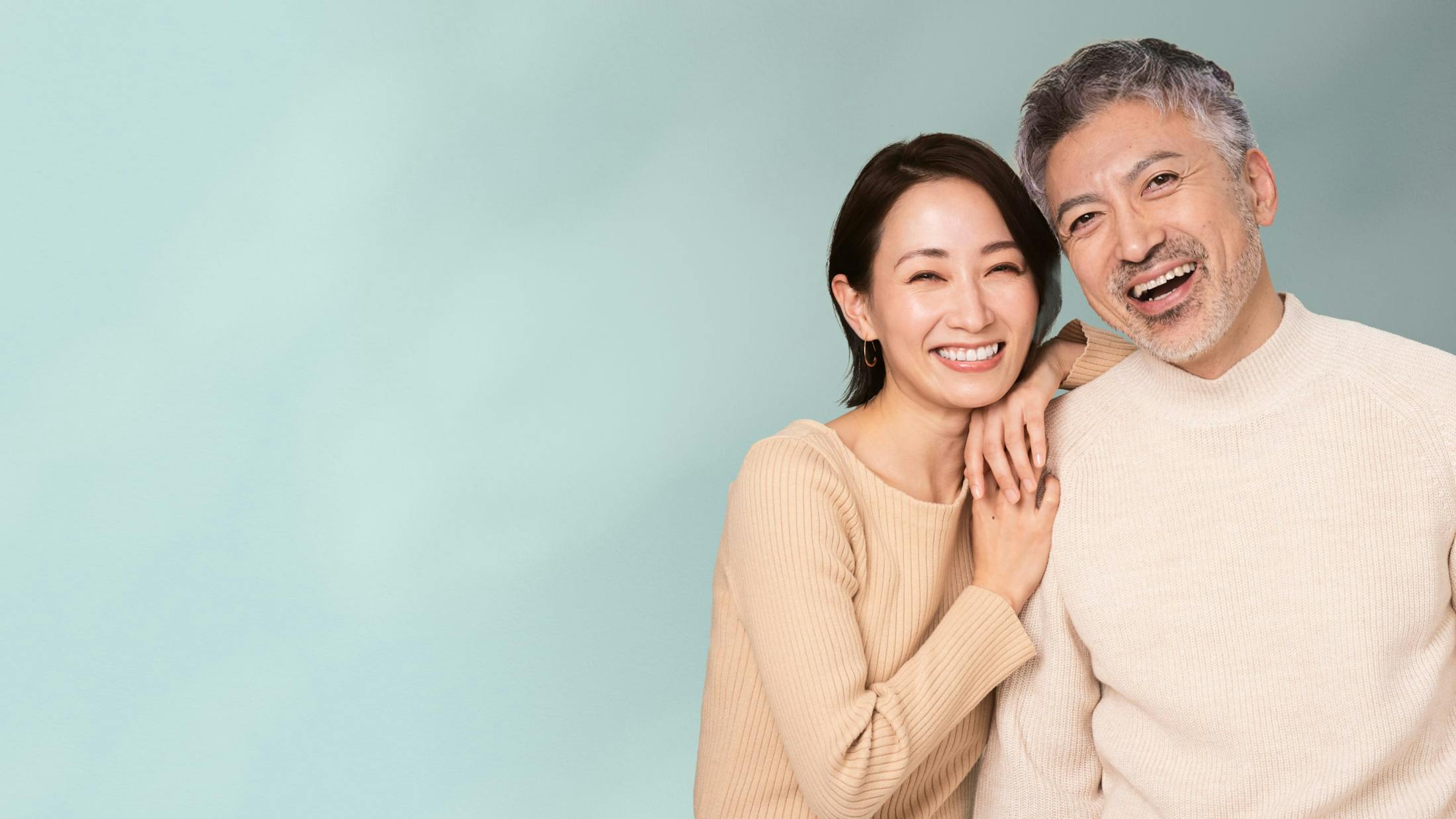 couple smiling