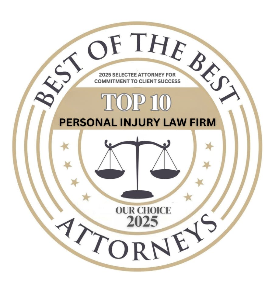 Premio a las 10 Mejores Firmas de Abogados de Lesiones Personales