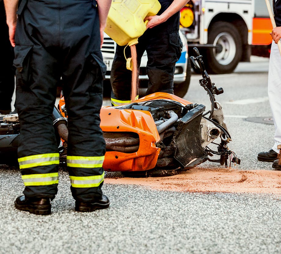 Motorcycle accident