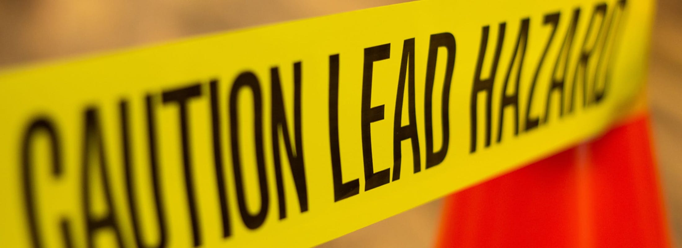 Caution tape: lead hazard