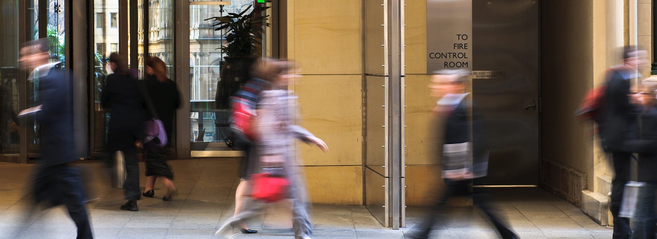 People walking