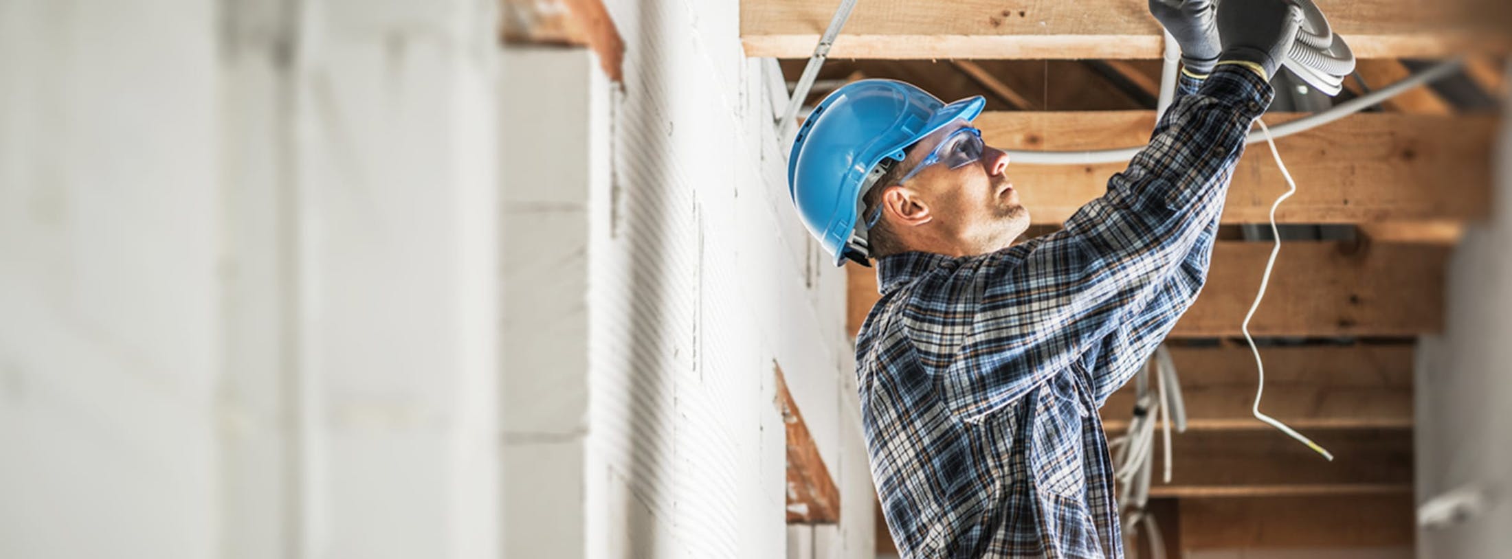 Man working on electrical