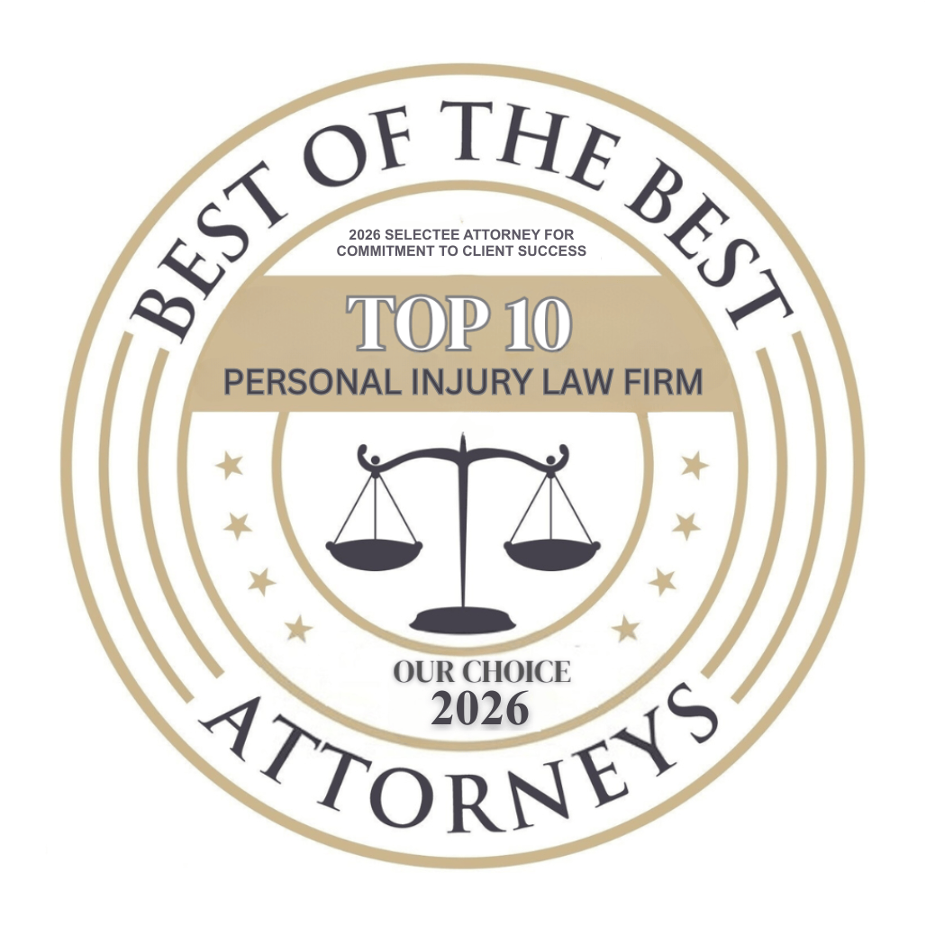 Top 10 Best of The Best Personal Injury Law Firm Award
