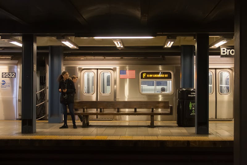 People waiting for train