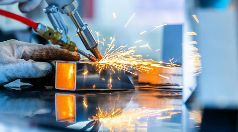 Person welding