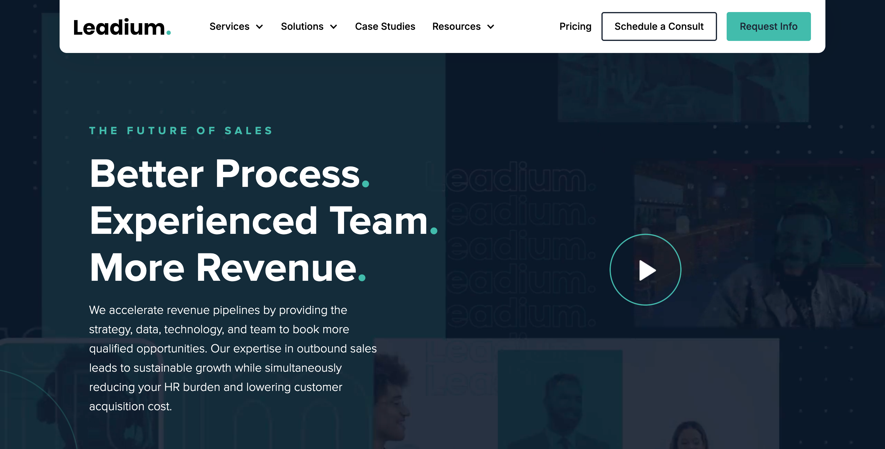 lead qualification 1/2–4 proven track record 0/2–5 sales appointments 0/2–8 sales growth 0/2–5 sales development process 0/1–2 qualified sales appointments 0/1–2 lead generation partner