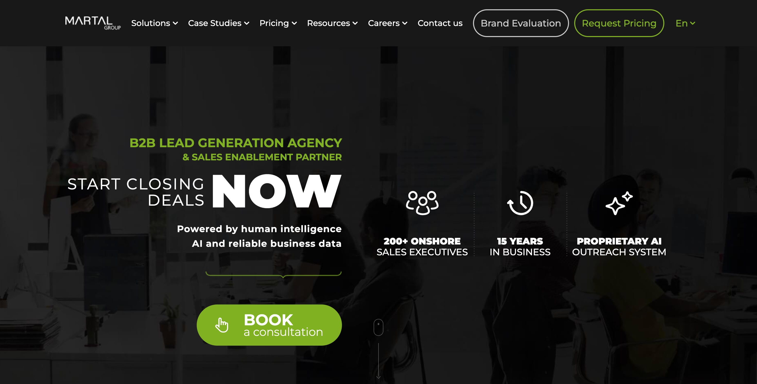 lead generation services 0/1–2 decision makers 2/6–9 generate leads 0/1–3