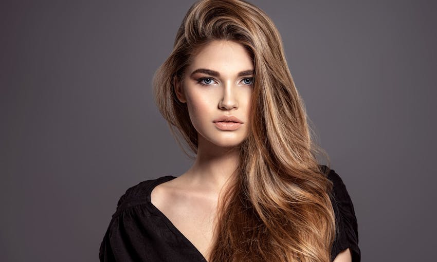 Woman with long hair