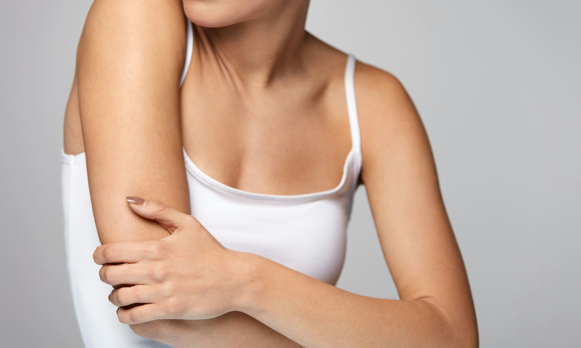Woman crossing arms