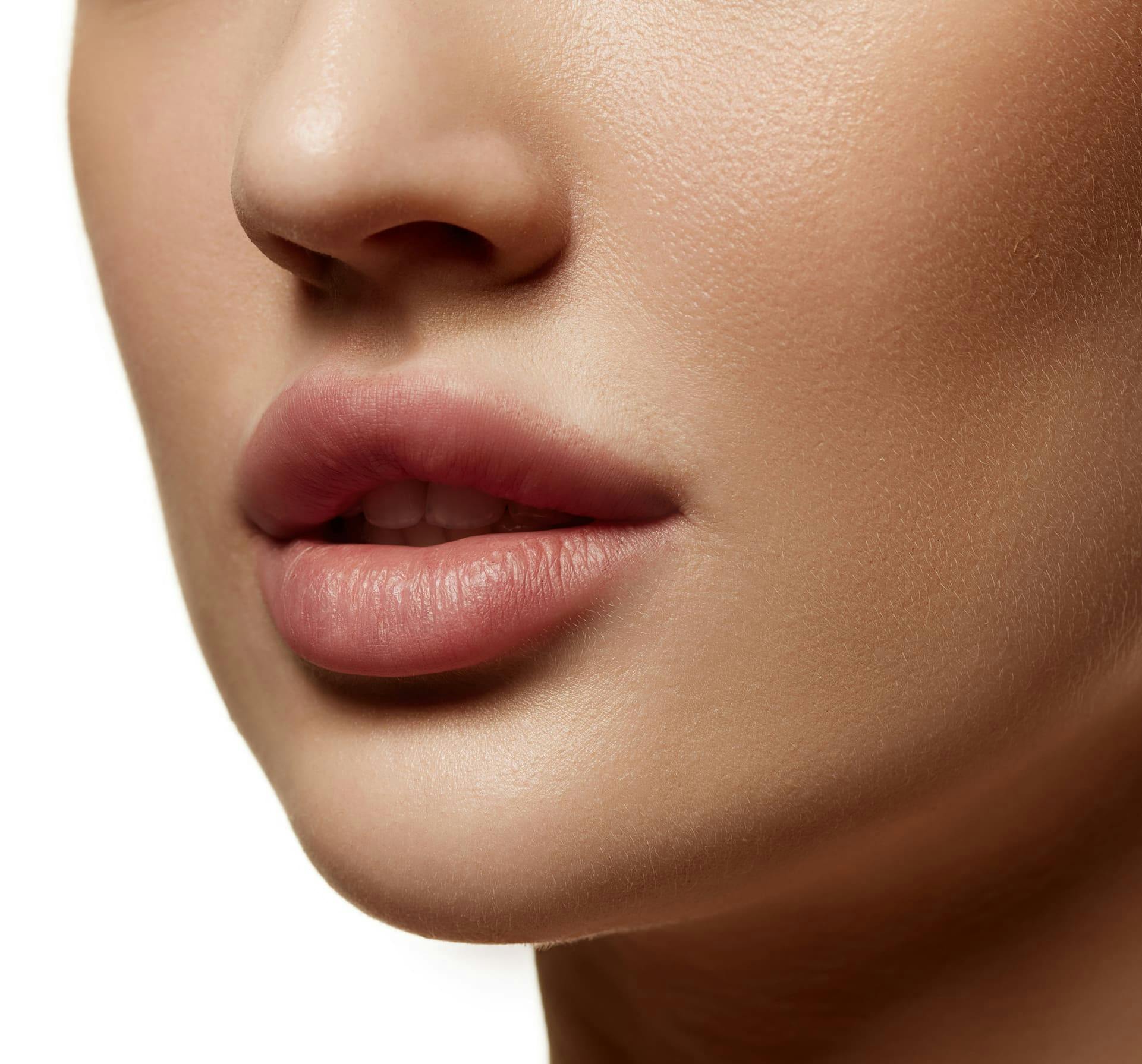 Close up of a womans mouth