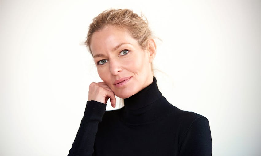 woman in a turtleneck