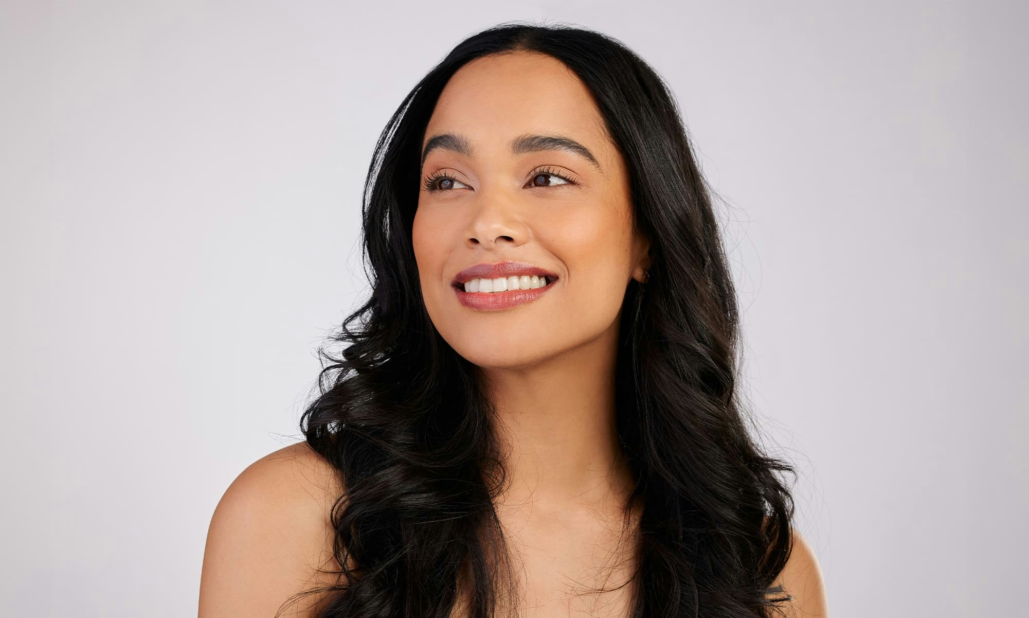 Woman smiling