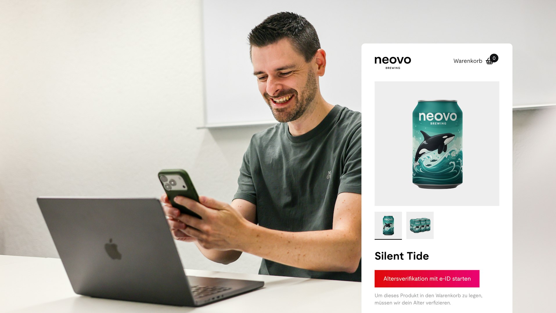 Verwendung der e-ID Verifikation auf einer Webseite