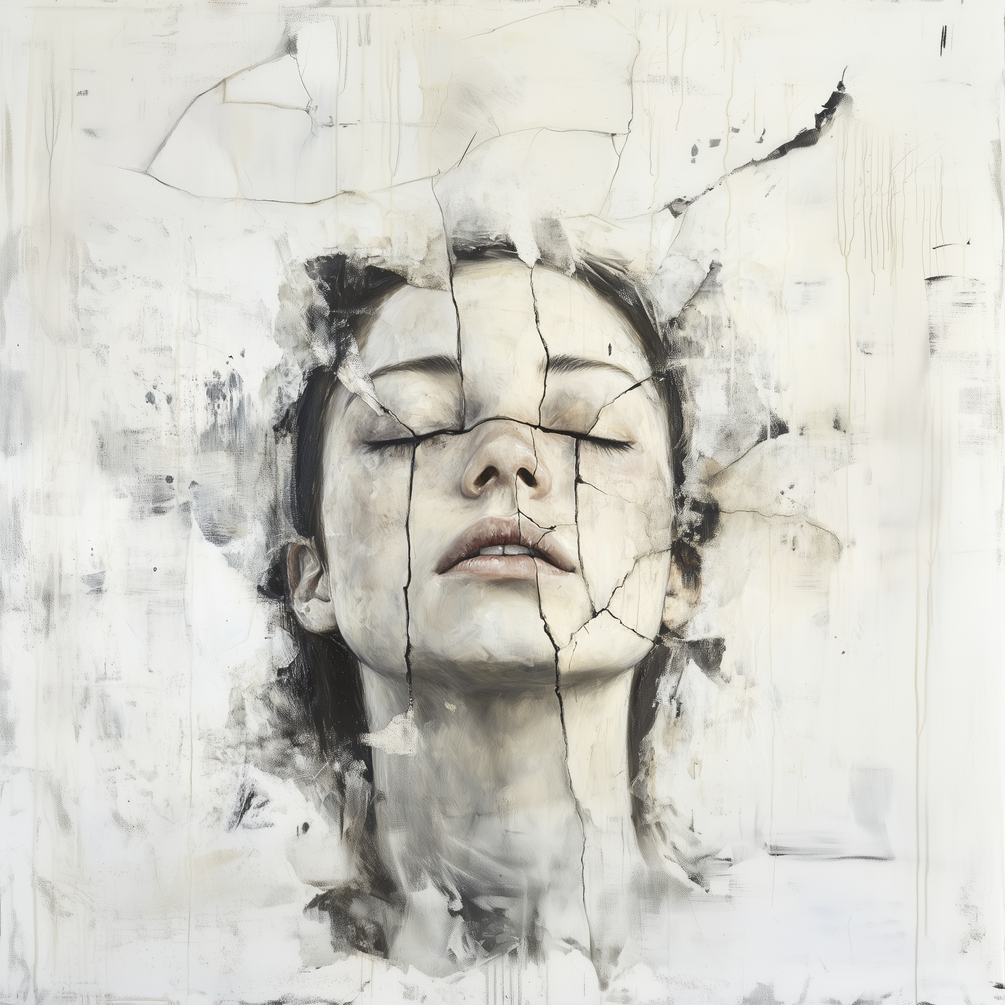 Woman with closed eyes