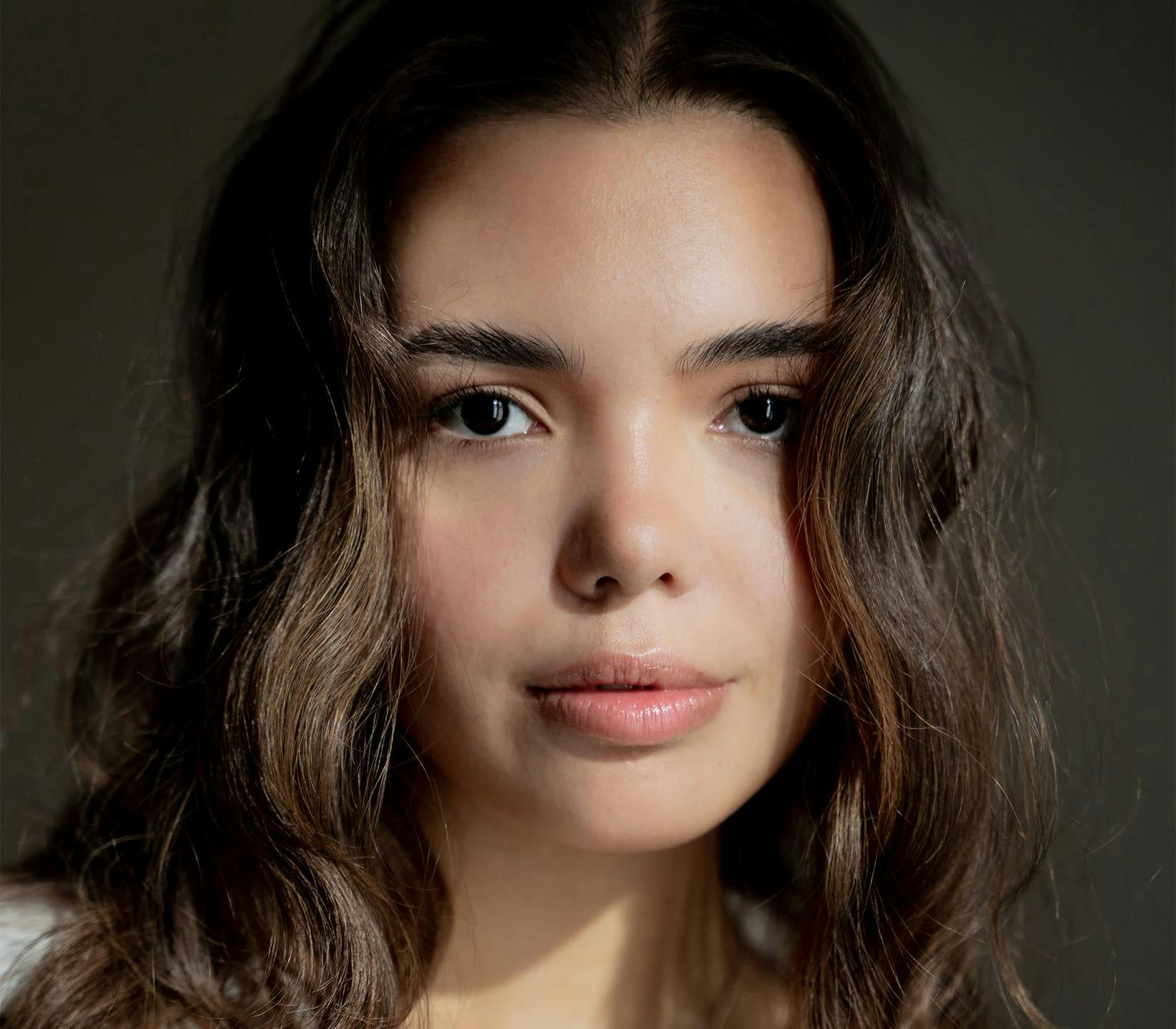 close up of woman