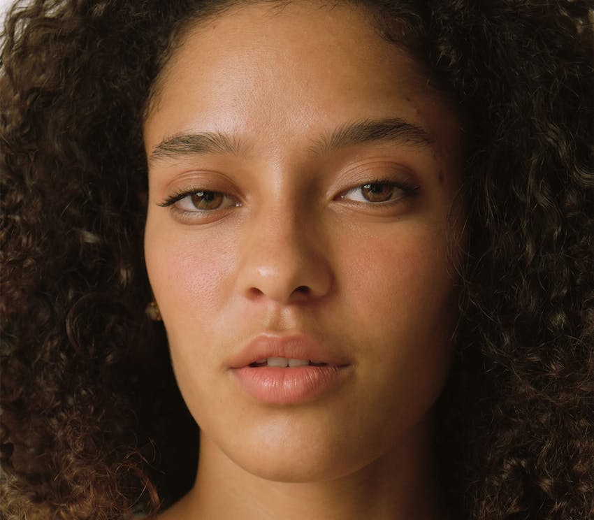 Close up of womans face