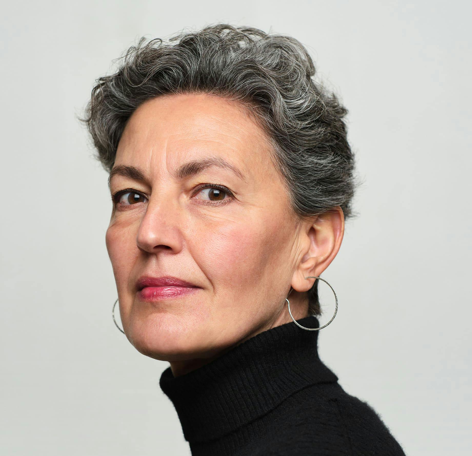 Woman in a turtleneck