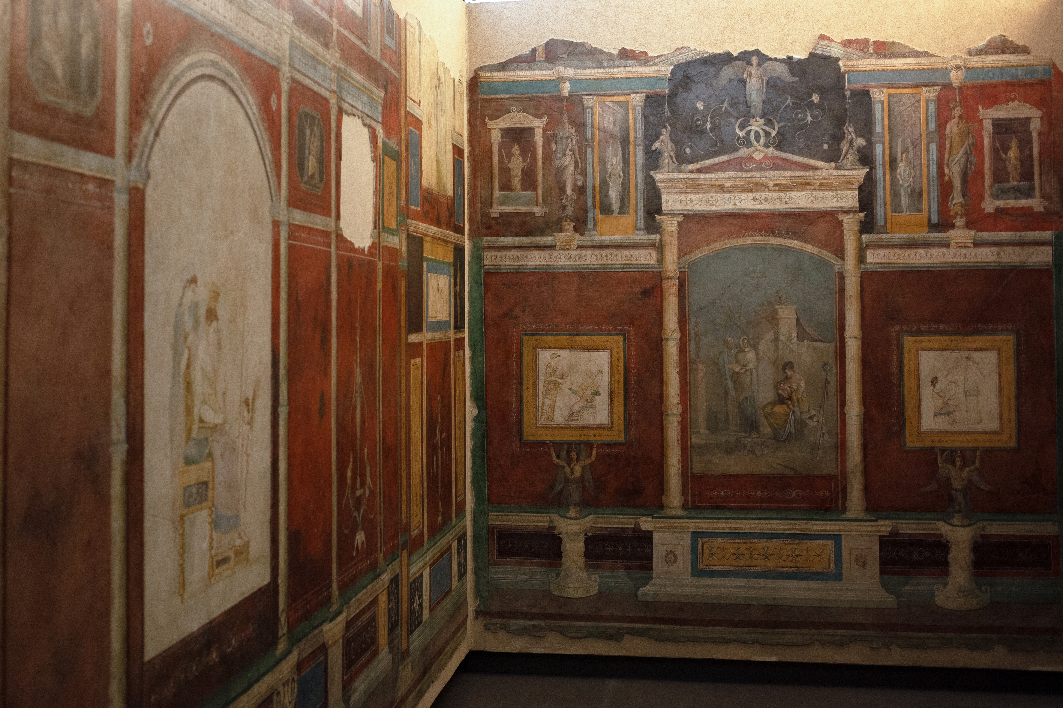 Roma, Museo Nazionale Romano, Palazzo Massimo alle Terme. Villa della Farnesina, affreschi del cubicolo B.