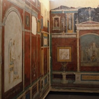 Roma, Museo Nazionale Romano, Palazzo Massimo alle Terme. Affreschi Villa Farnesina. Roma, Museo Nazionale Romano, Palazzo Massimo alle Terme. Villa della Farnesina, affreschi del cubicolo B.