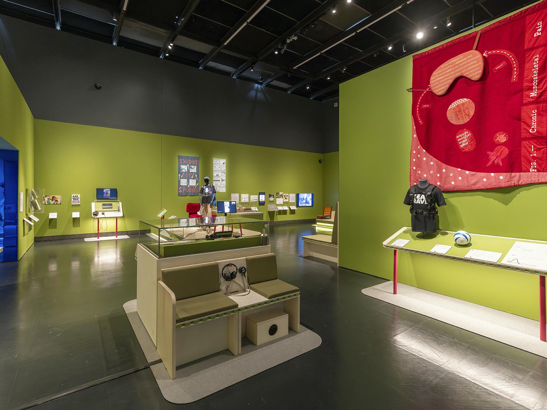 London, V&A South Kensington. "Design and Disability" exhibition. London, V&A South Kensington. "Design and Disability" exhibition. A room of the Section "Living".