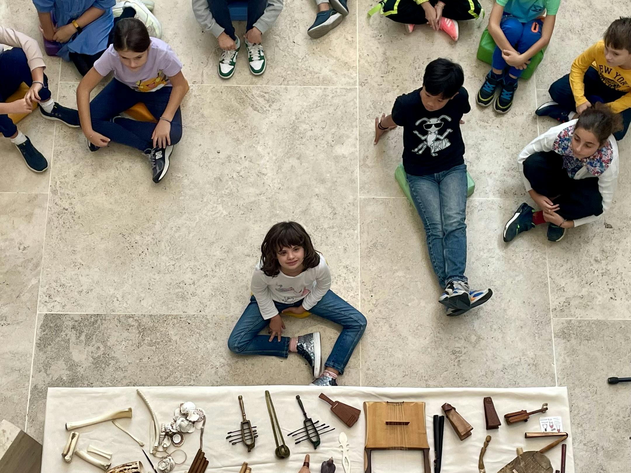 Rome, Museo dell’Ara Pacis. “TEATRO. Autori, attori e pubblico nell’antica Roma" Exhibition, 2024. Rome, Museo dell'Ara Pacis. “THEATER. Authors, actors and audience in ancient Rome" Exhibition, 2024. Music workshop.