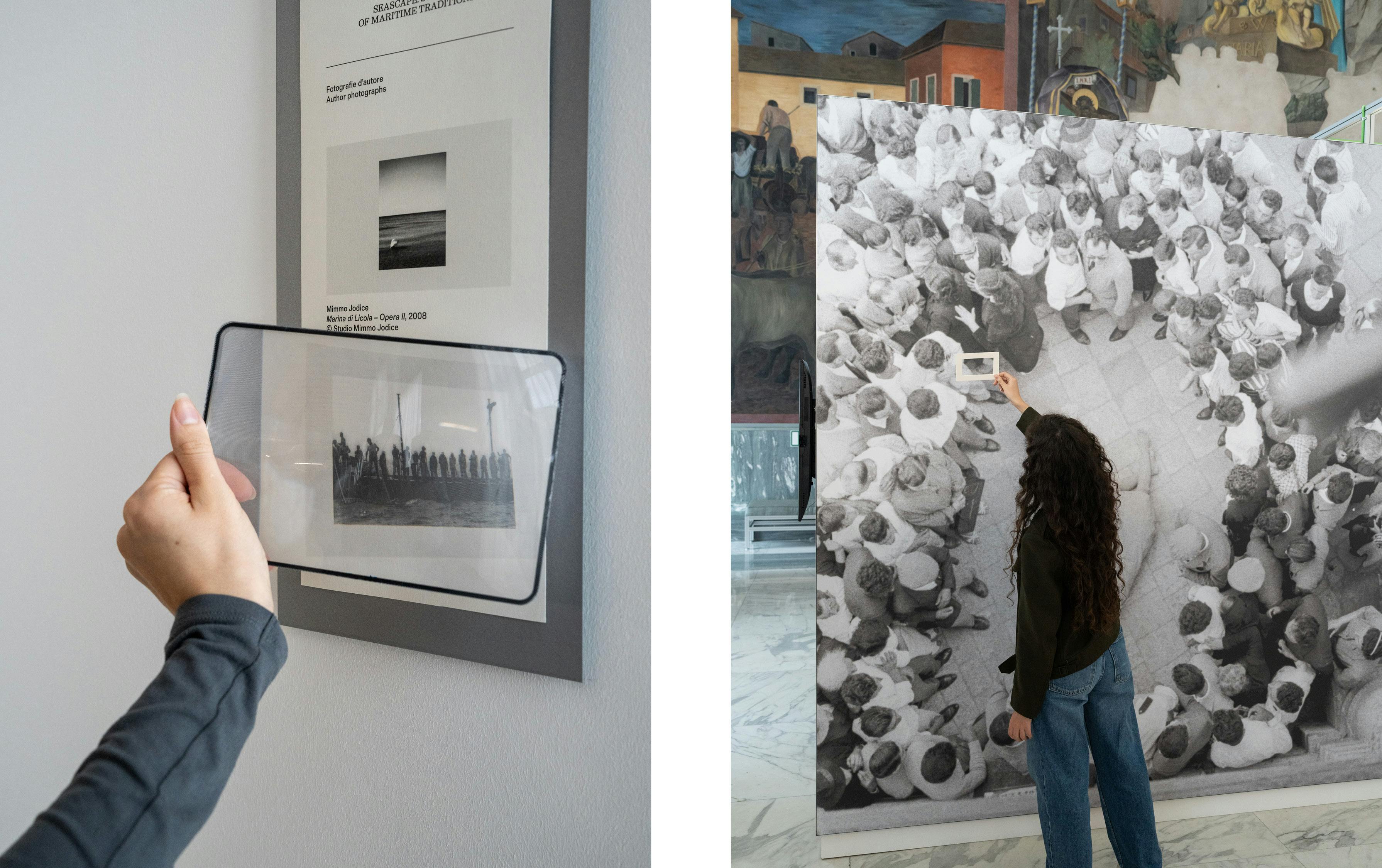 Roma, Museo delle Civiltà. Mostra Le fiabe sono vere. Montaggio: strumento per la visione ingrandita