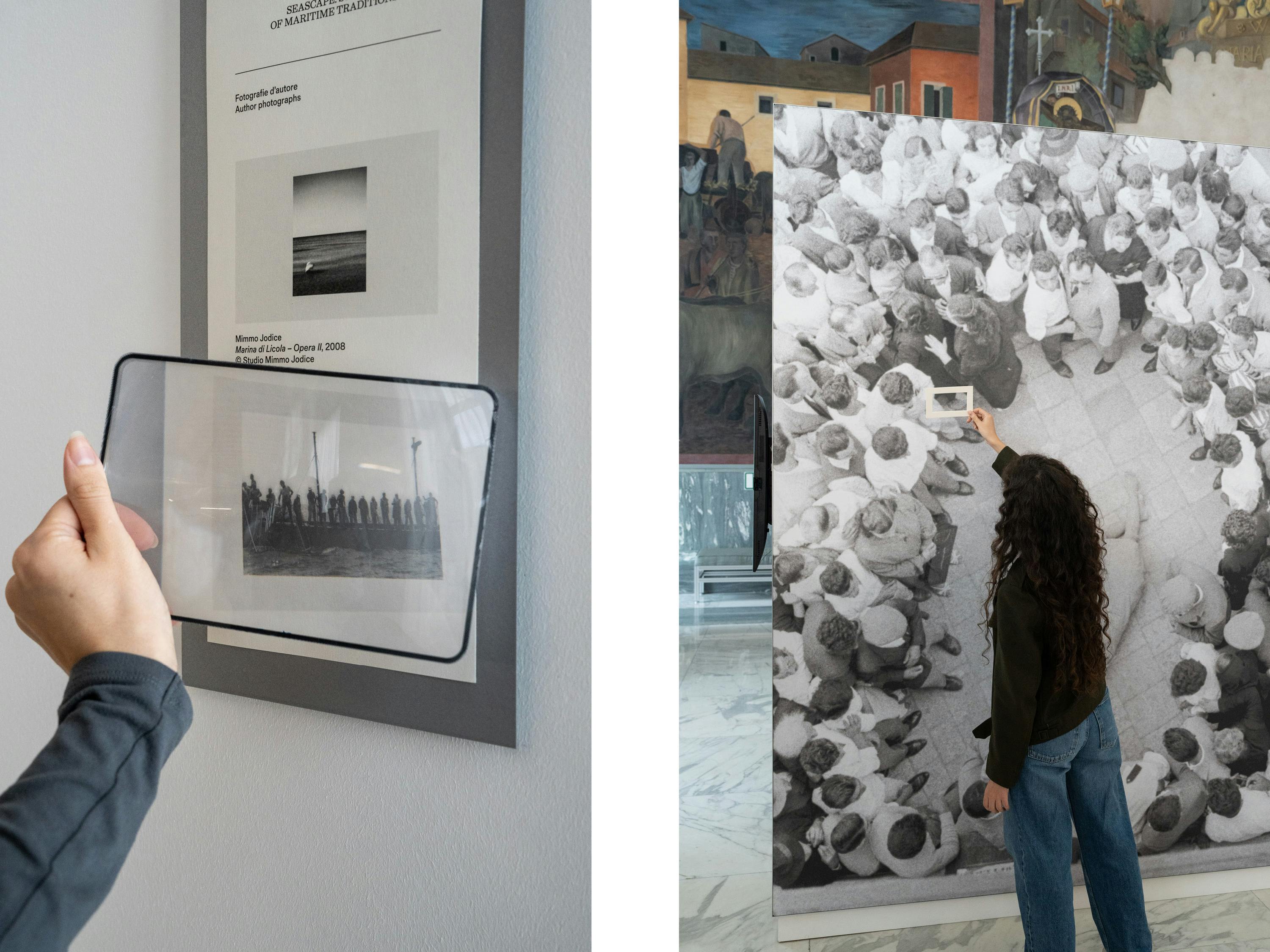 Roma, Museo delle Civiltà. Mostra Le fiabe sono vere. Roma, Museo delle Civiltà. Mostra Le fiabe sono vere. Montaggio: strumento per la visione ingrandita