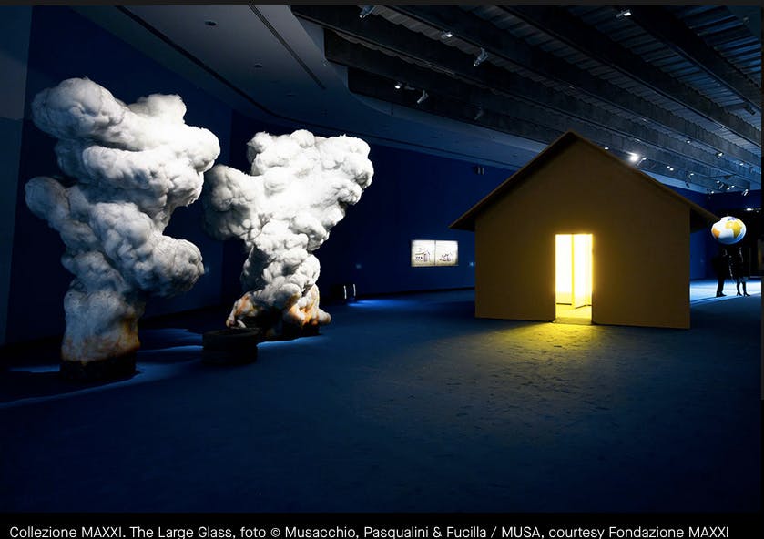 Roma, MAXXI. Mostra "The Large Glass", sala espositiva